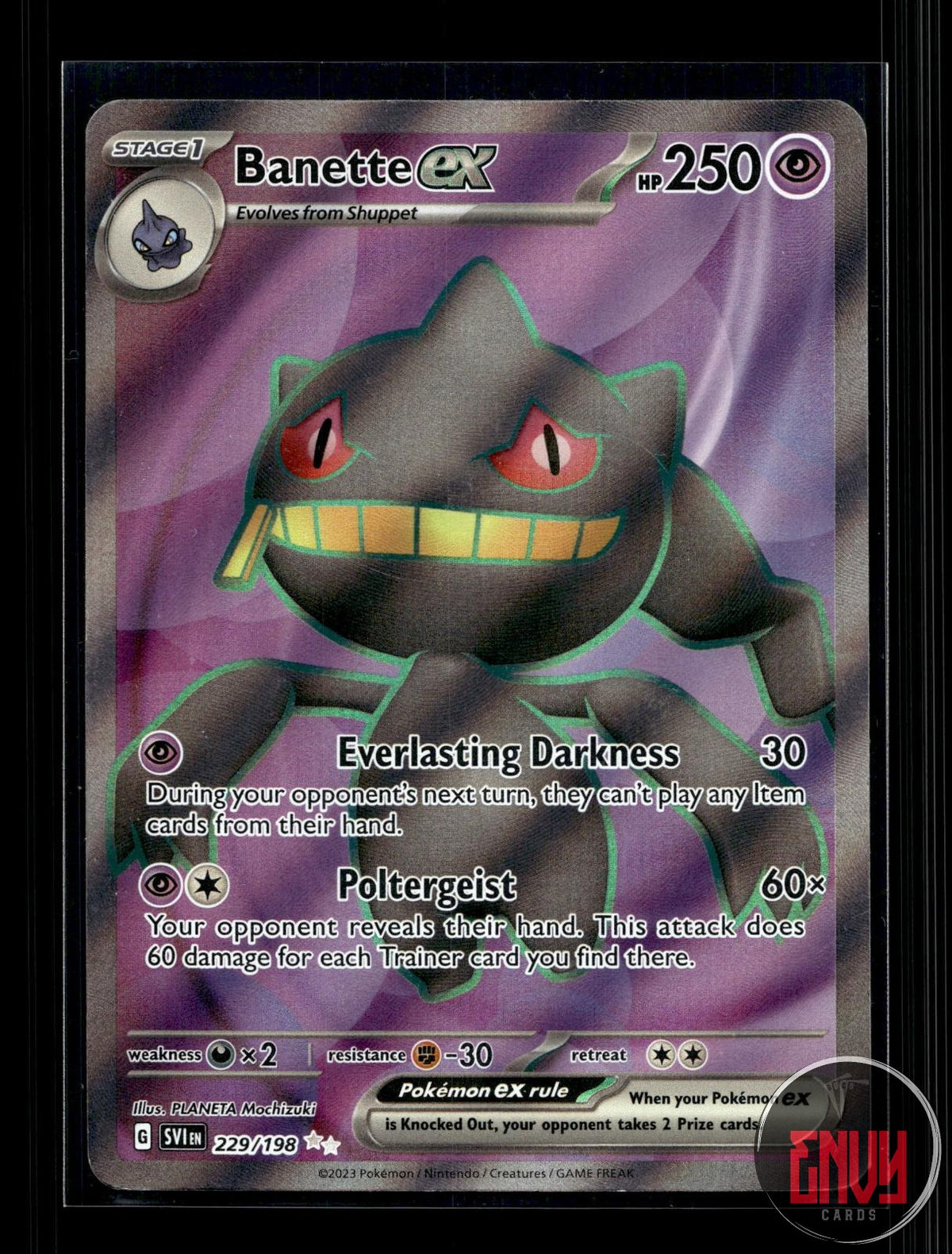 Banette ex MP 229/198 UR Scarlet & Violet Pokemon Holo