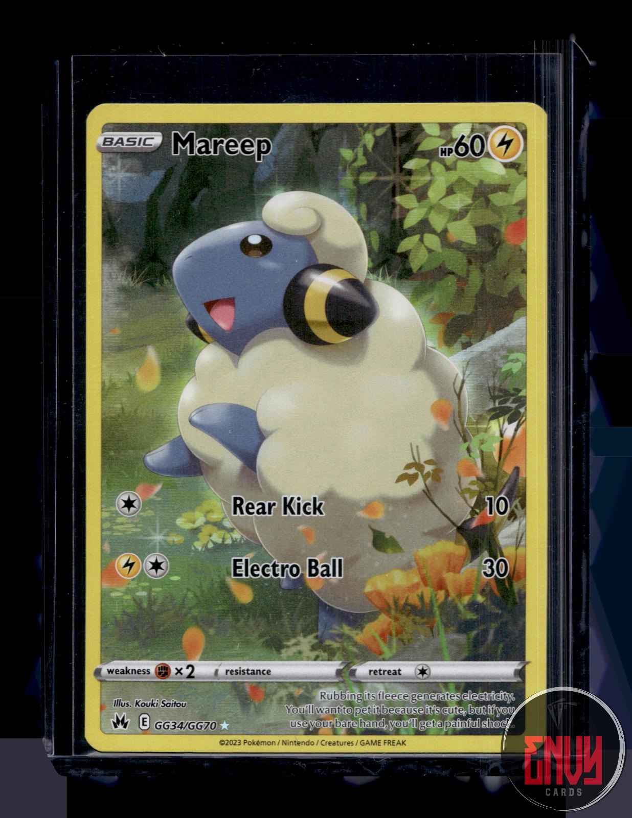 Mareep NM GG34/GG70 Crown Zenith Galarian Gallery Pokemon Holo