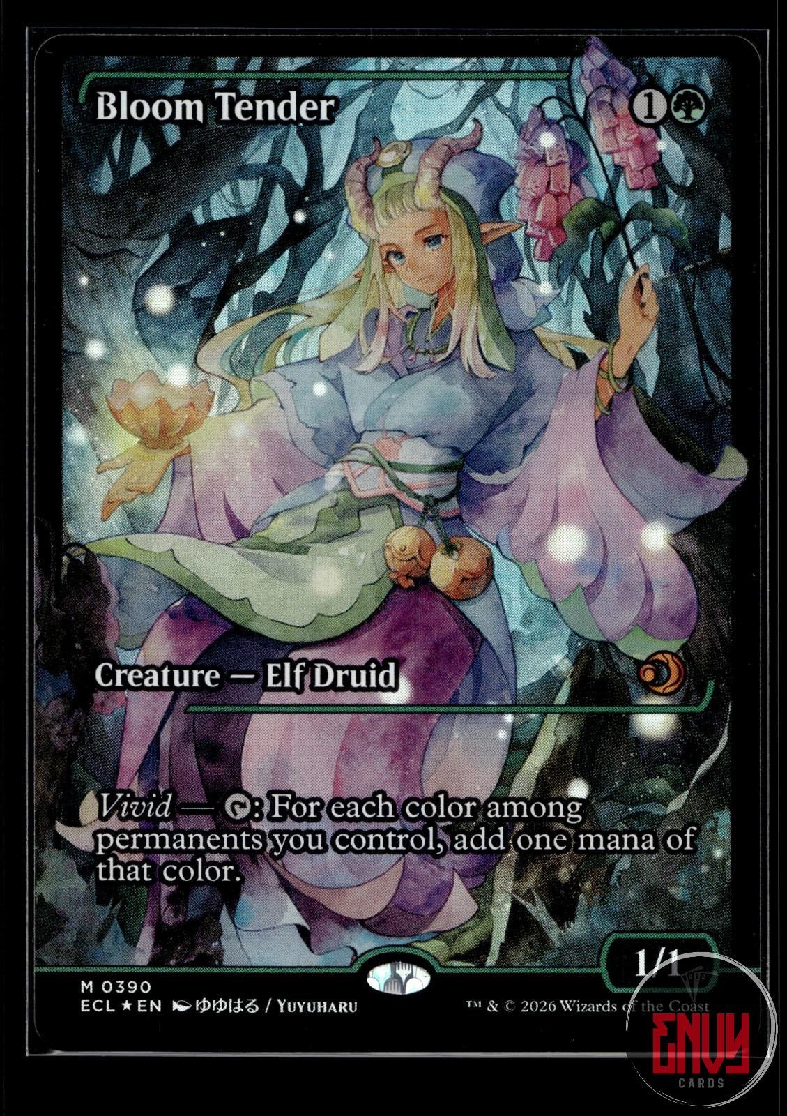 Bloom Tender (0390) (Showcase) Near Mint 390 Mythic Lorwyn Eclipsed Foil