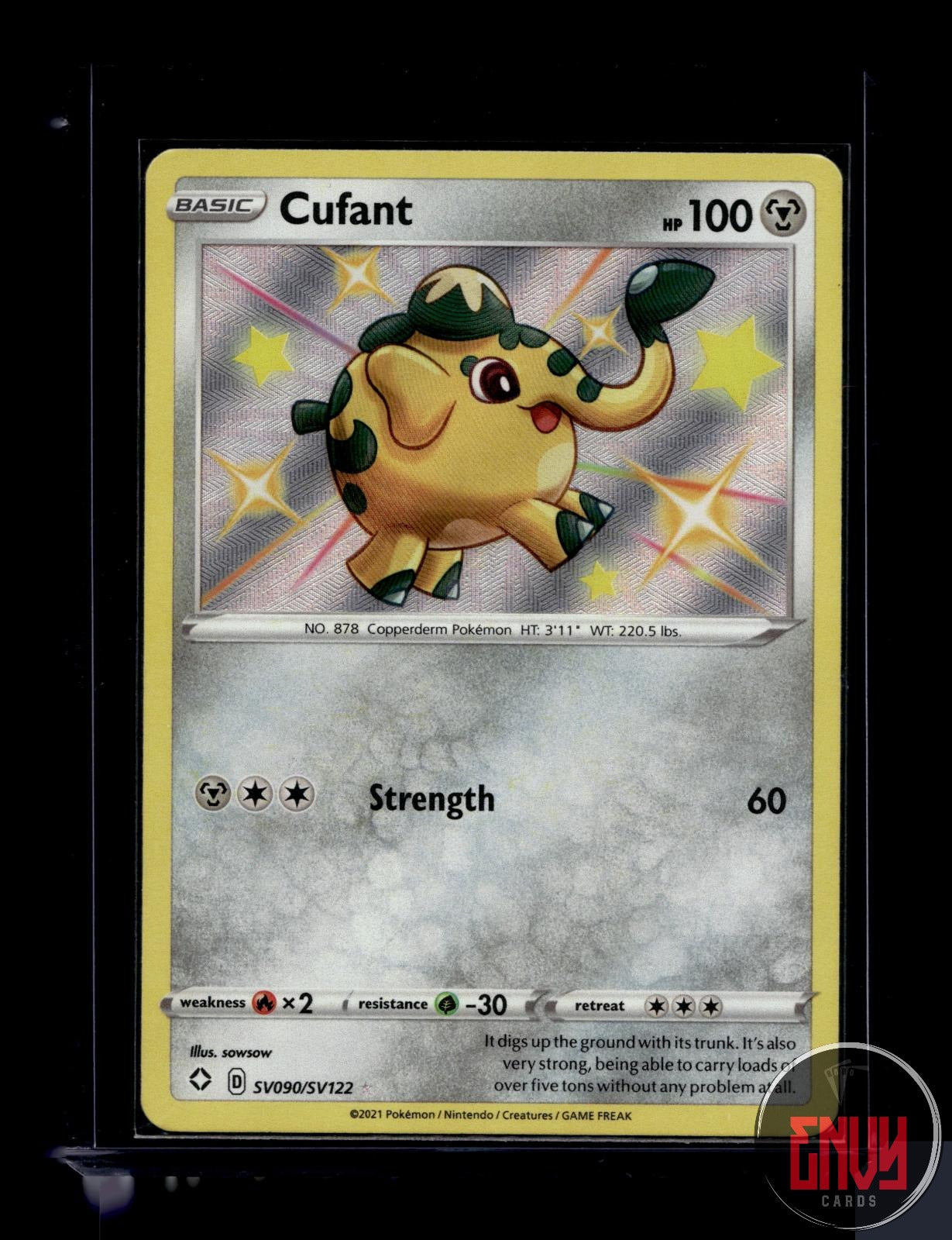 Cufant Near Mint SV090/SV122 Shiny Rare Shining Fates Shiny Vault Pokemon