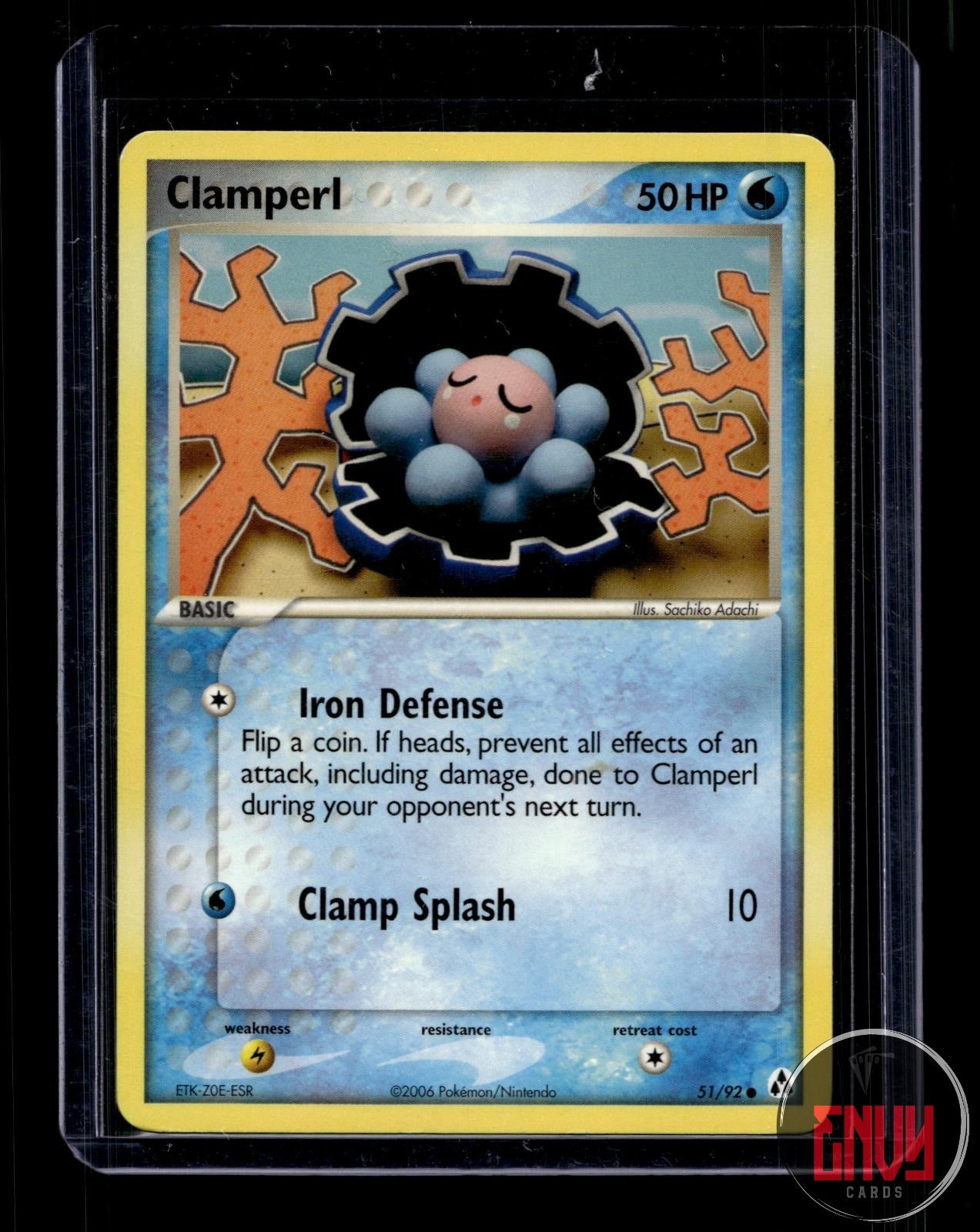 Clamperl Lightly Played 51/92 Common Legend Maker Pokemon