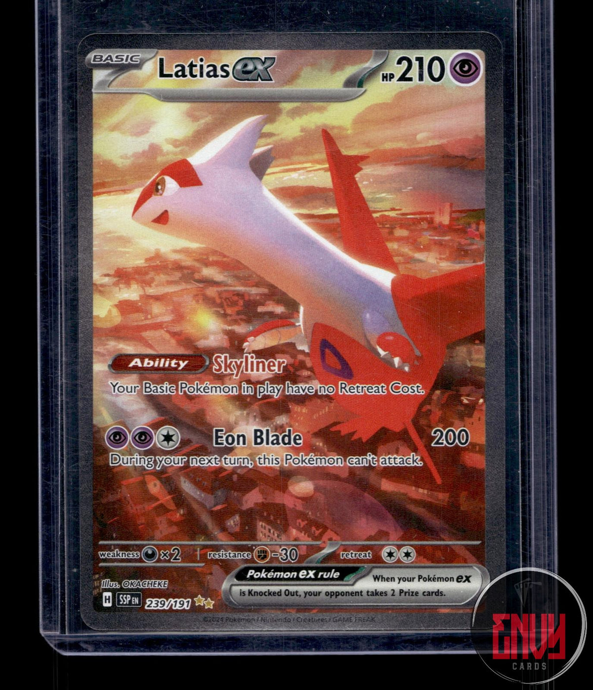 Latias ex NM 239/191 SIR Surging Sparks Pokemon Holo