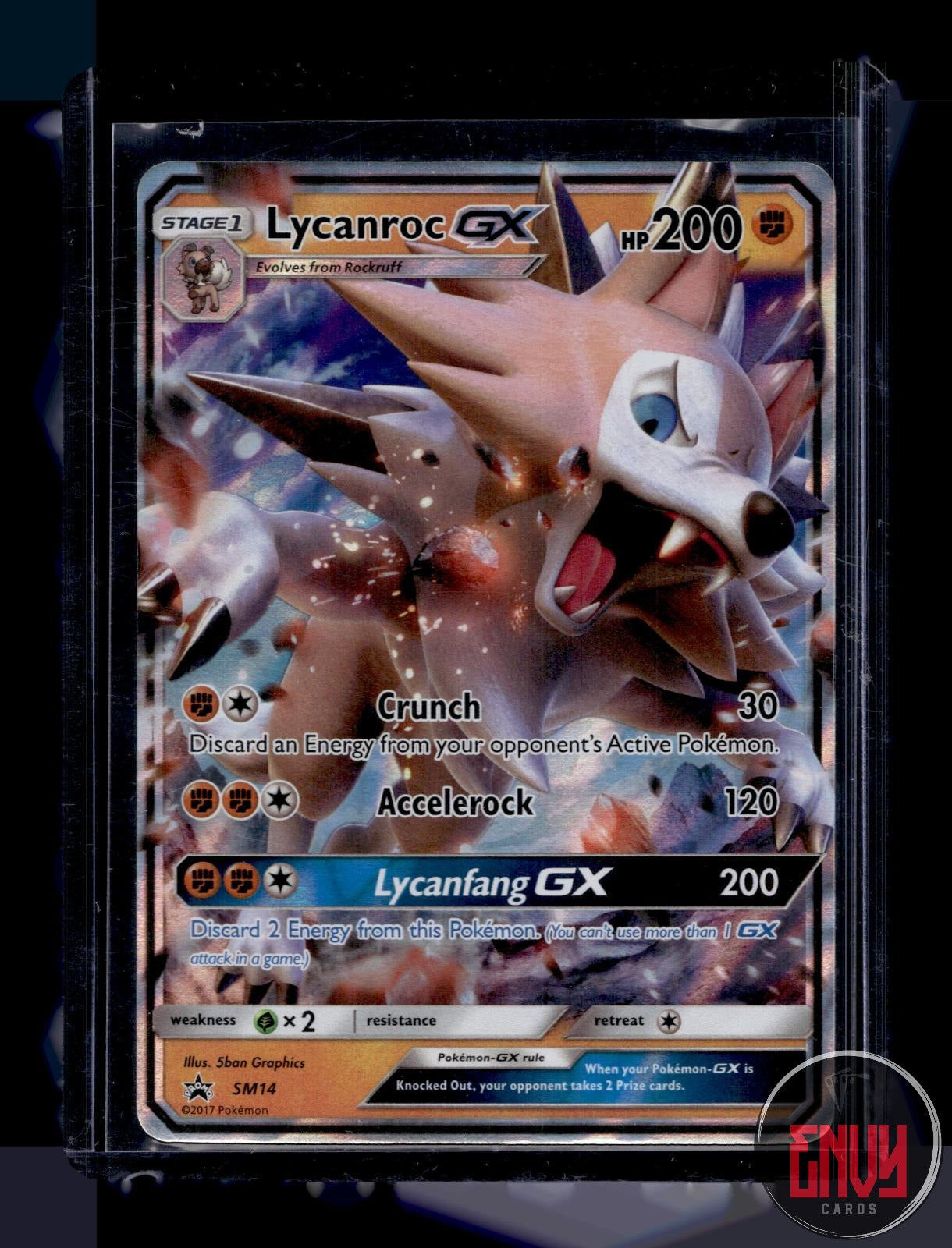 Lycanroc GX - Near Mint SM14 Promo Sun & Moon Promo Pokemon