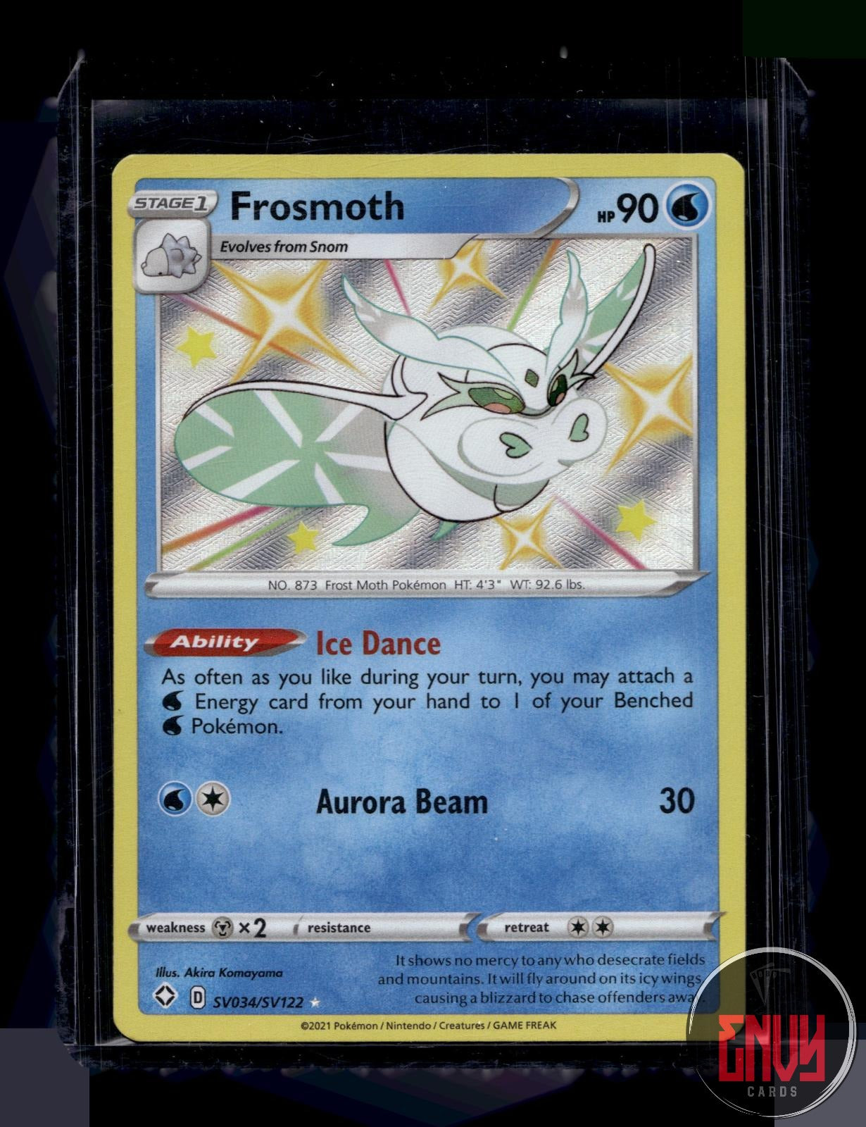 Frosmoth Near Mint SV034/SV122 Shiny Rare Shining Fates Shiny Vault Pokemon Holo
