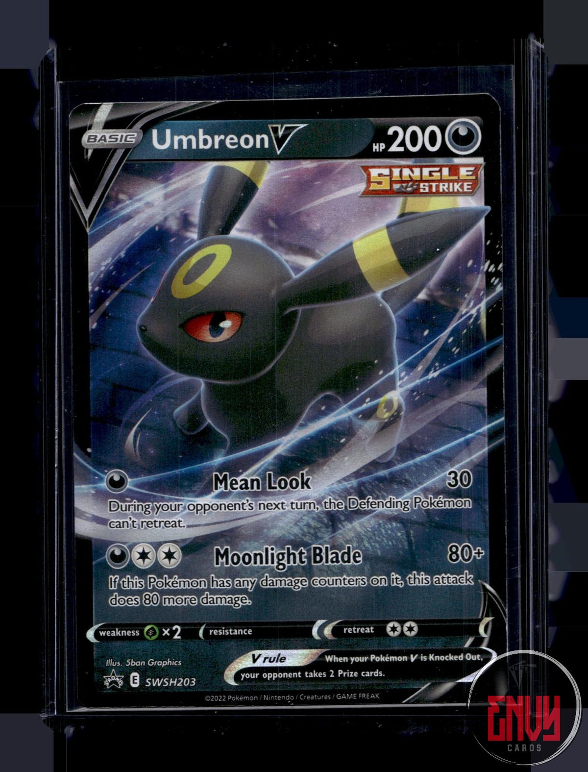 Umbreon V Lightly Played SWSH203 Promo Sword & Shield Promo Pokemon Holo