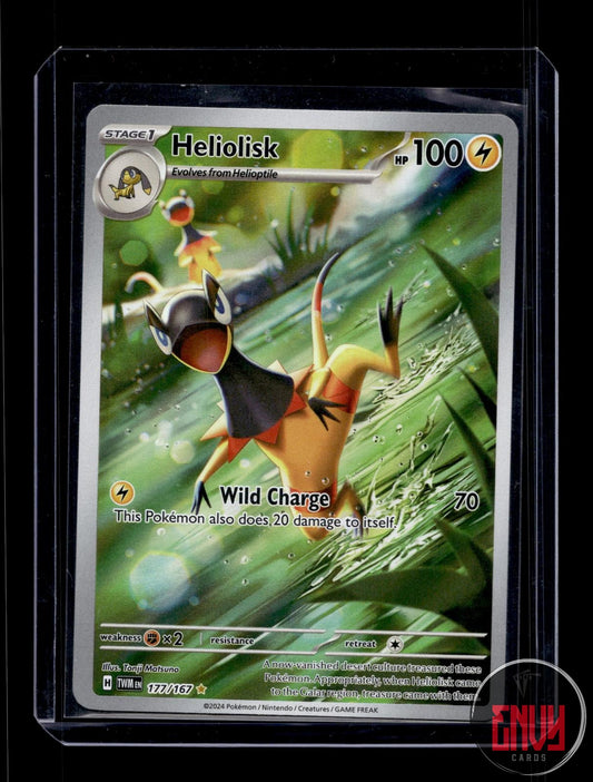 Heliolisk Near Mint 177/167 Illustration Rare Twilight Masquerade Pokemon