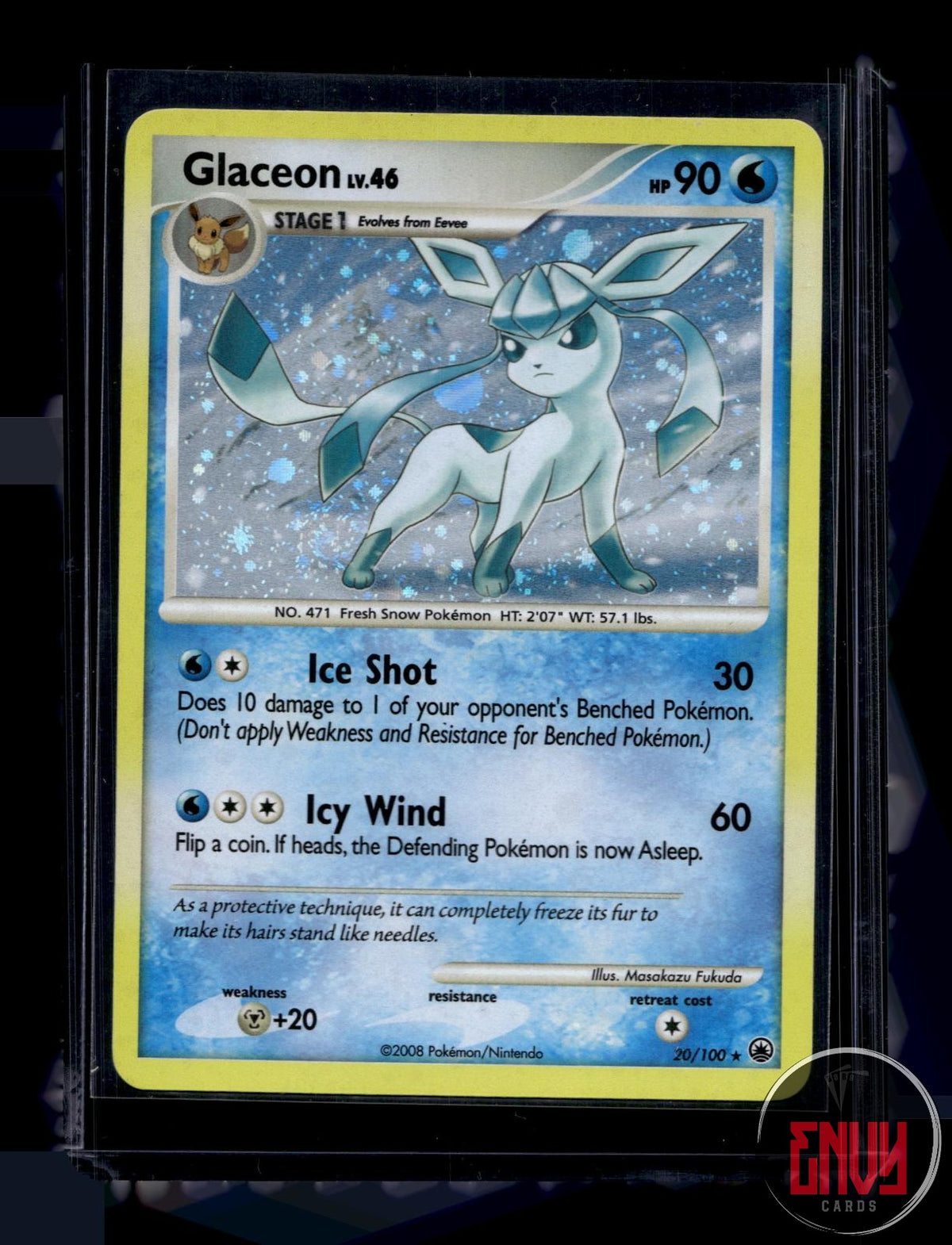 Glaceon (DP Majestic Dawn) LP 20/100 Holo Rare Deck Exclusives Pokemon