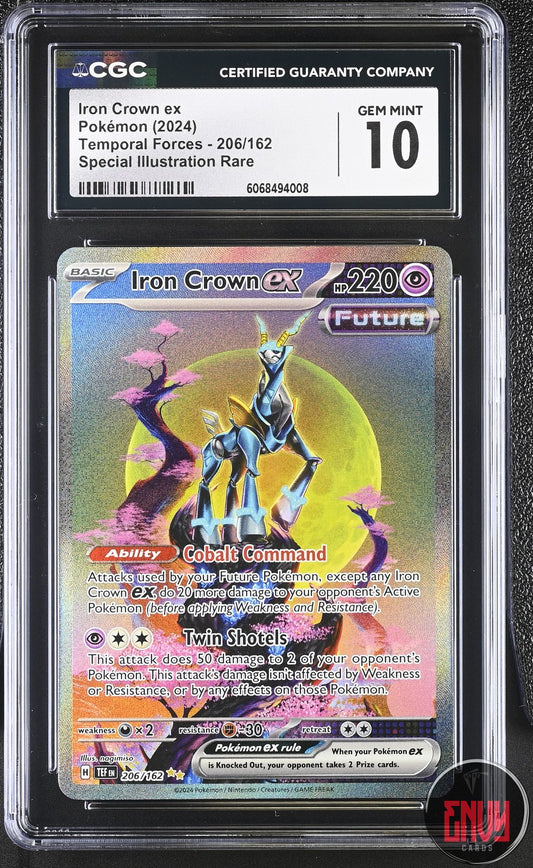 Iron Crown EX 206/162 Special Illustration Rare Pokemon CGC 10 Gem Mint