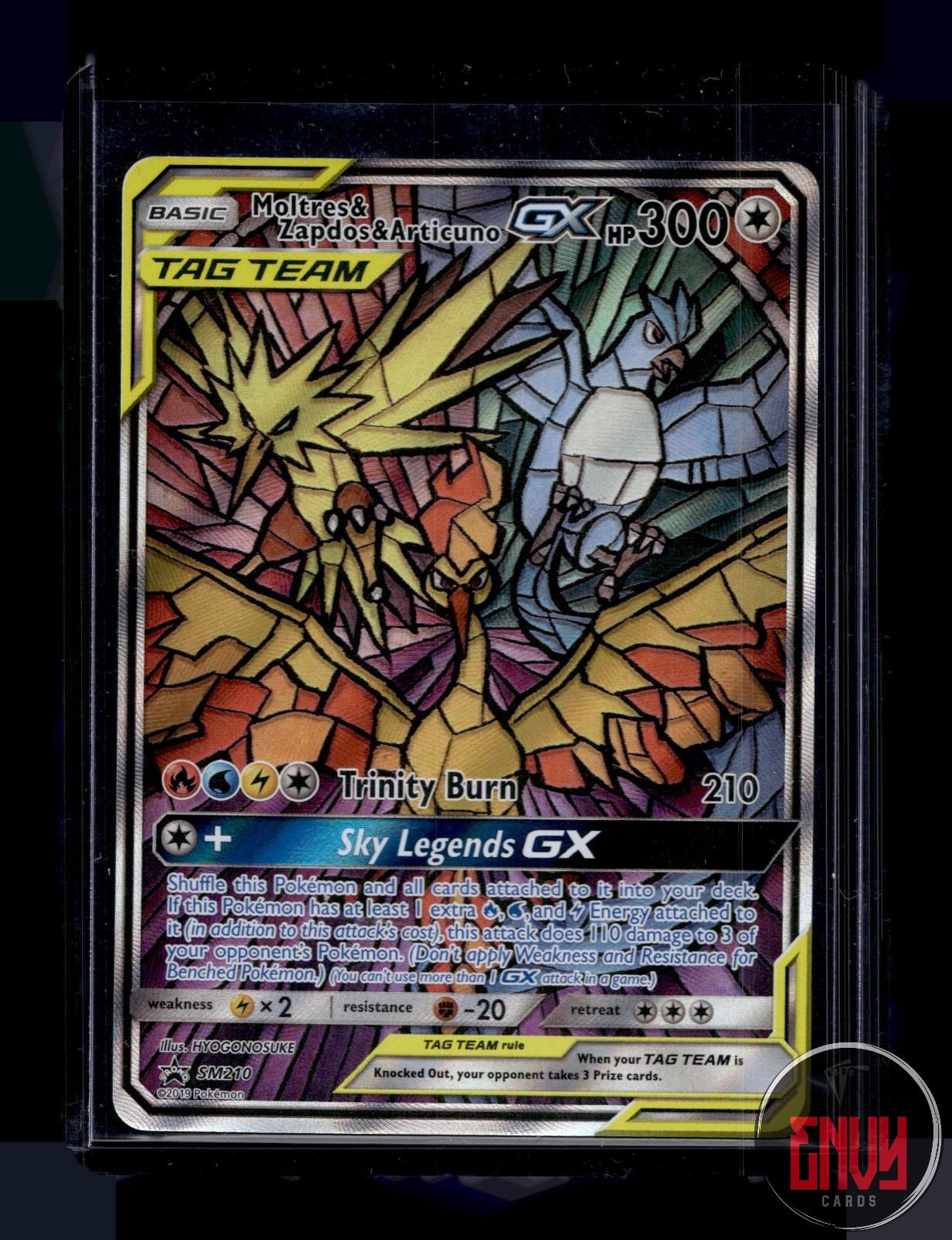 Moltres & Zapdos & Articuno GX NM SM210 Promo Sun & Moon Promo Pokemon Holo