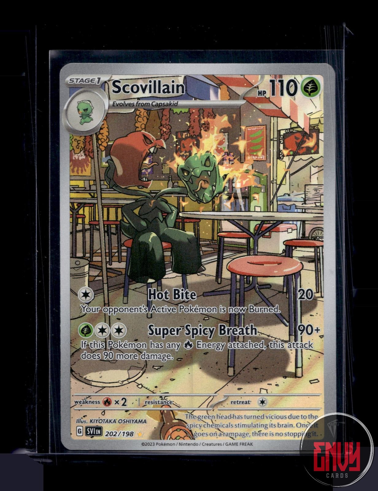 Scovillain Near Mint 202/198 Illustration Rare Scarlet & Violet Pokemon