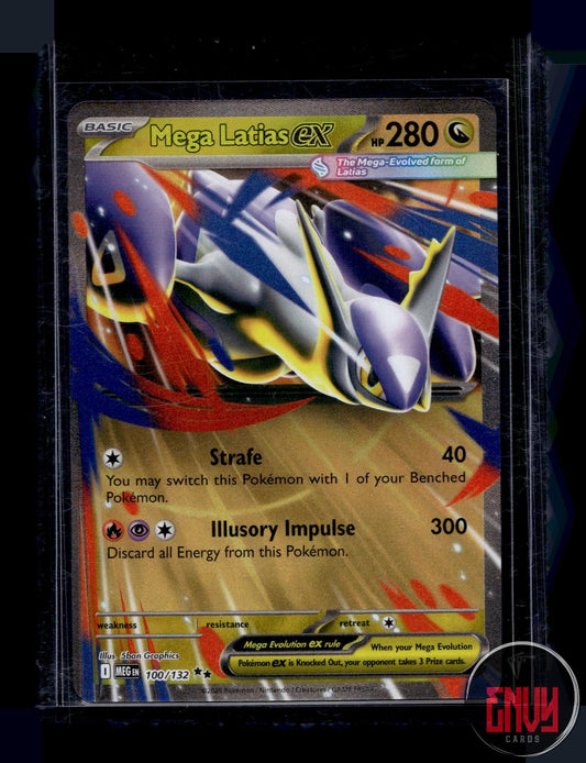 Mega Latias ex Near Mint 100/132 Double Rare Mega Evolution Pokemon