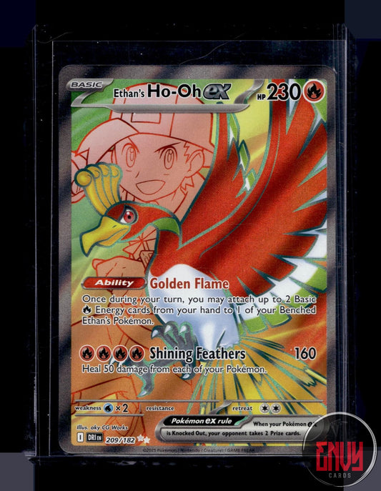 Ethan's Ho-Oh ex Near Mint 209/182 Ultra Rare Destined Rivals Pokemon