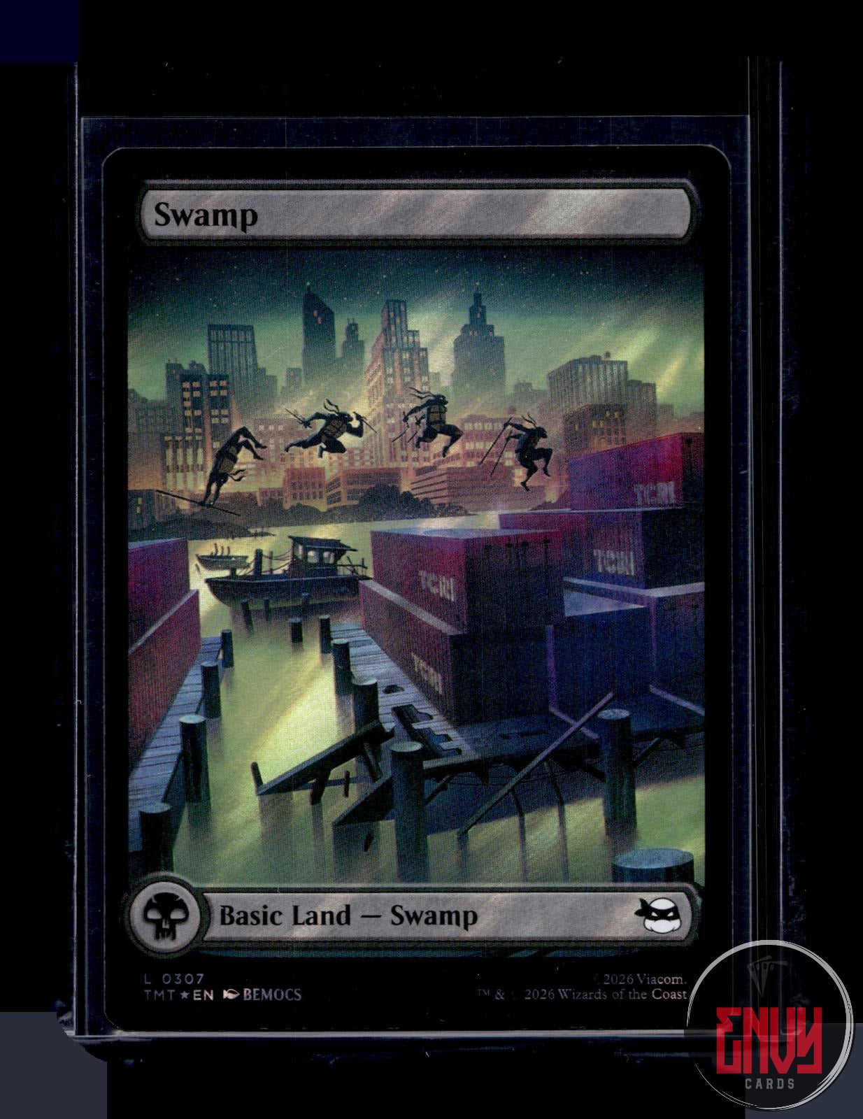 Swamp (0307) (Surge Foil) Lightly Played 0307 Land Teenage Mutant Ninja Turtles