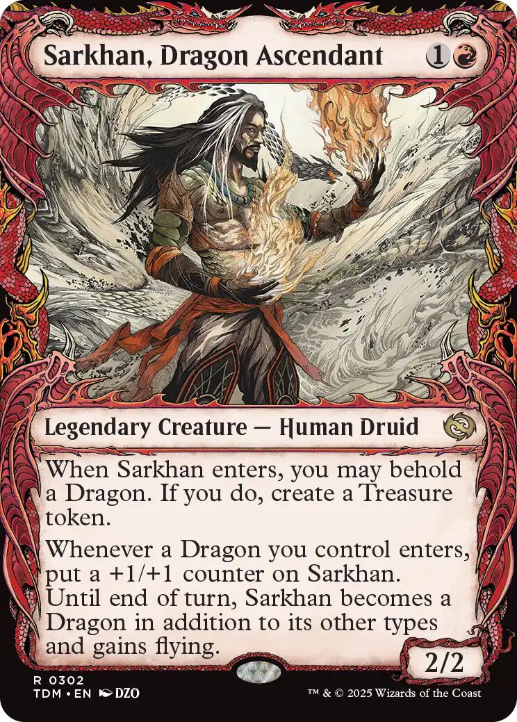 Sarkhan, Dragon Ascendant (0302) (Showcase) [TDM - 302]