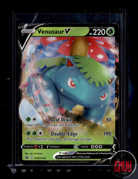 Venusaur V Moderately Played SWSH100 Promo Sword & Shield Promo Pokemon Holo