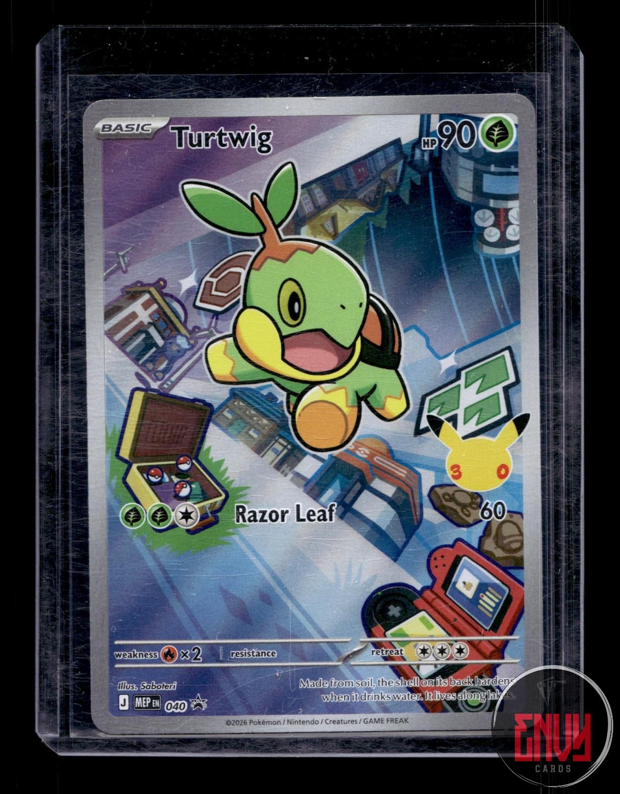 Turtwig Near Mint 040 Promo ME: Mega Evolution Promo Pokemon Holo