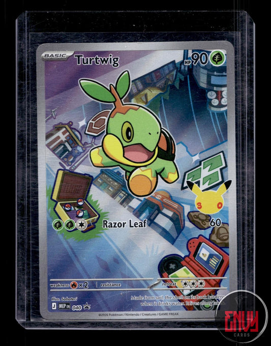 Turtwig Near Mint 040 Promo ME: Mega Evolution Promo Pokemon Holo