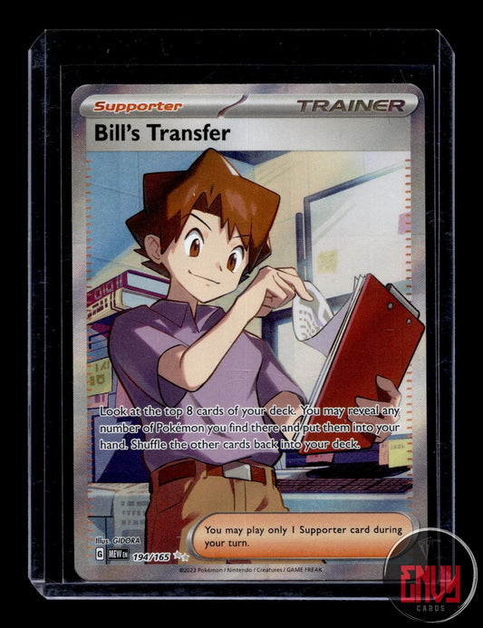 Bill's Transfer Near Mint 194/165 Ultra Rare 151 Pokemon