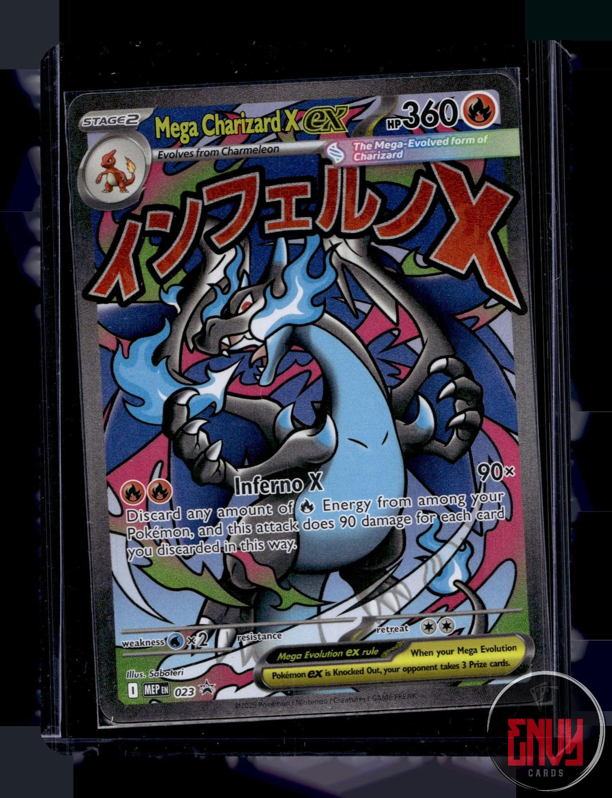 Mega Charizard X ex NM 023 P ME: Mega Evolution Promo Pokemon Holo