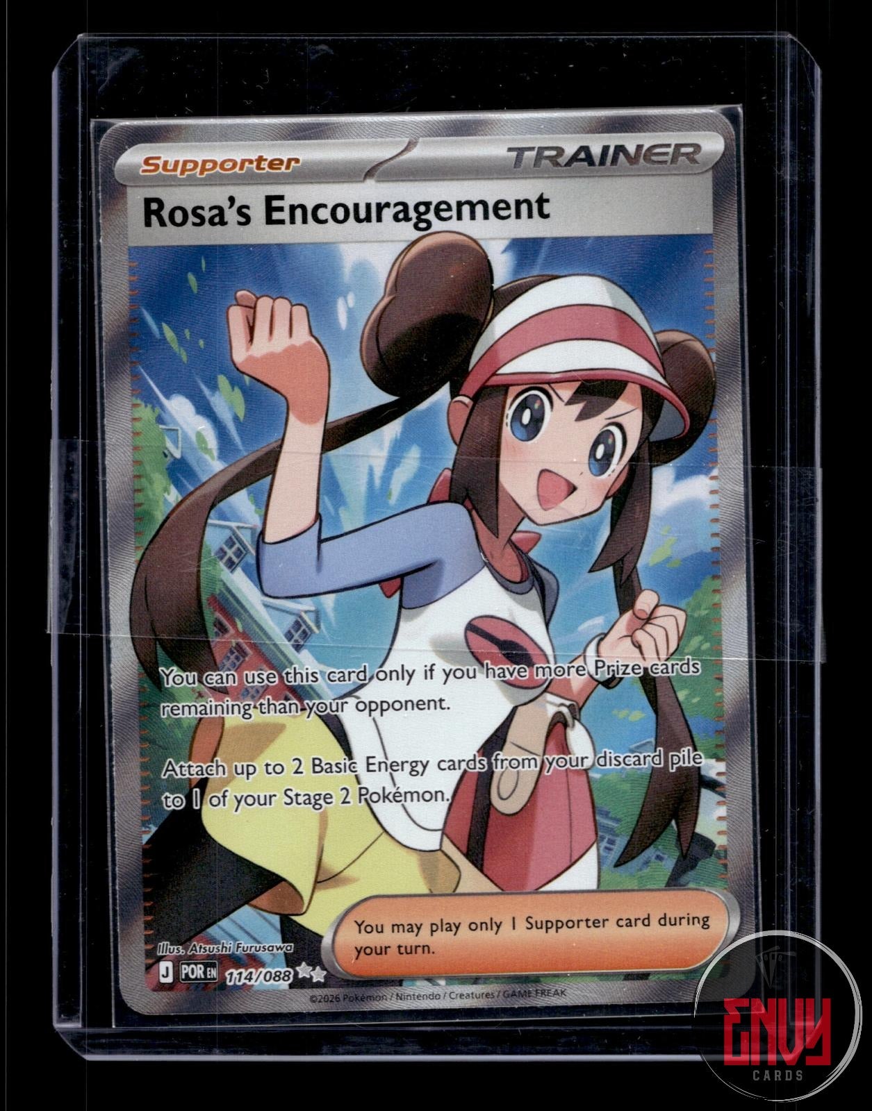 Rosa's Encouragement Near Mint 114/088 Ultra Rare Perfect Order Pokemon