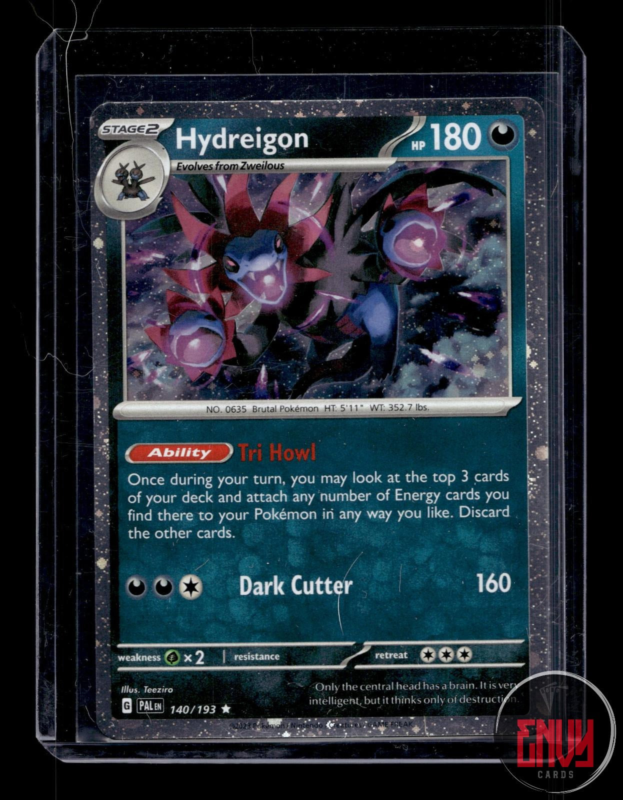 Hydreigon (Cosmos Holo) Near Mint 140/193 Rare Blister Exclusives Pokemon