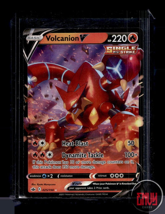 Volcanion V Near Mint 025/198 V Rare Chilling Reign Pokemon Holo