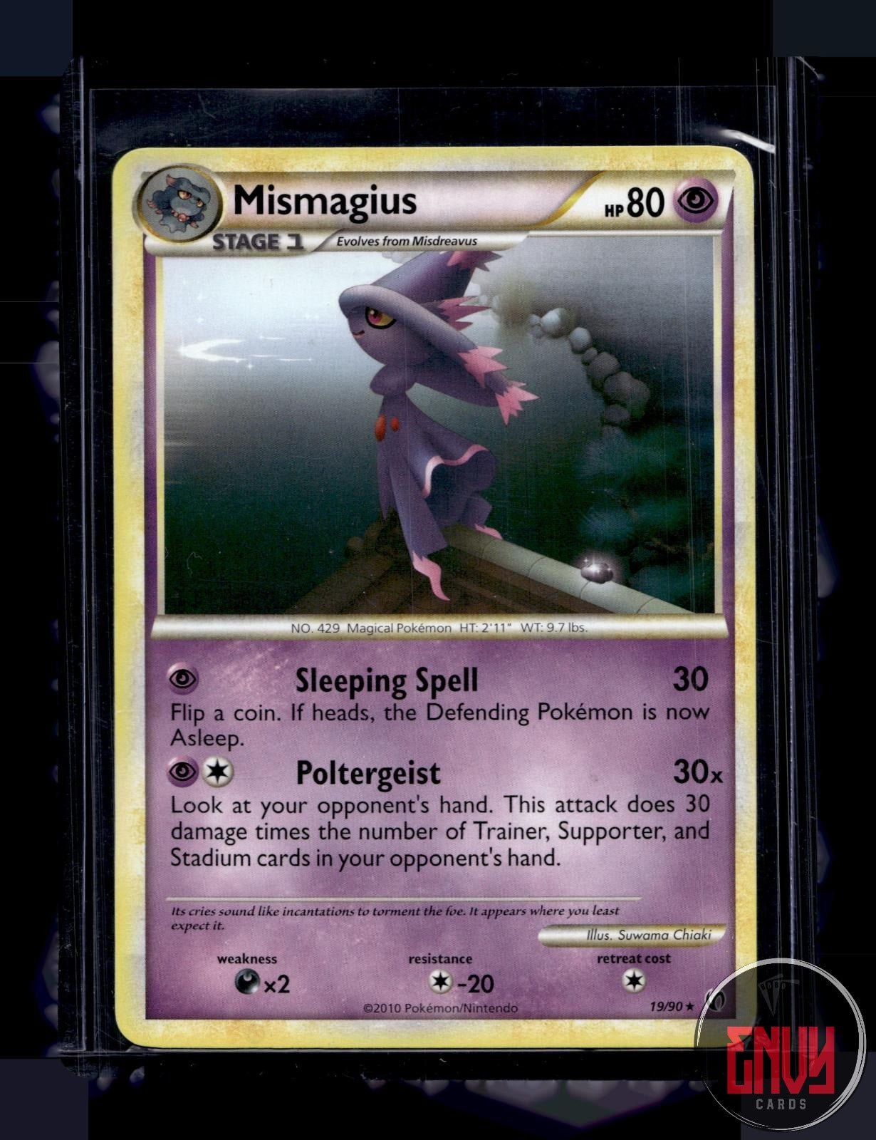 Mismagius Lightly Played 19/90 Rare HGSS Undaunted Pokemon