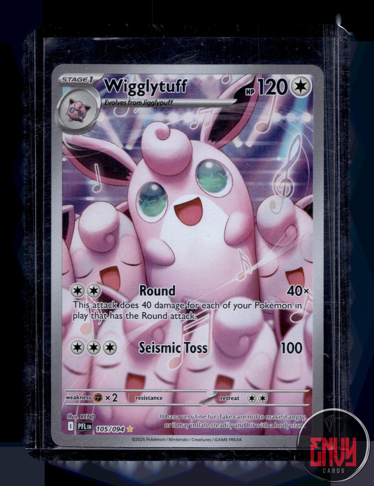 Wigglytuff Near Mint 105/094 Illustration Rare Phantasmal Flames Pokemon