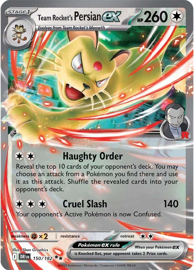 Team Rocket's Persian ex - 150/182 [DRI - 150/182]