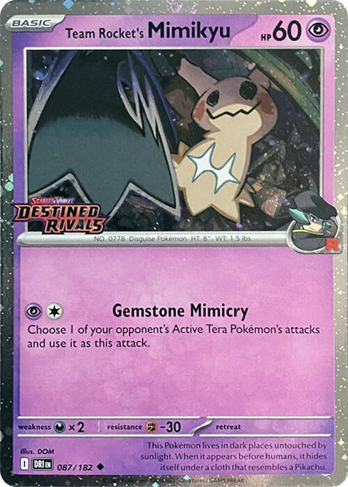 Team Rockets Mimikyu Prerelease [MCAP - 087/182]