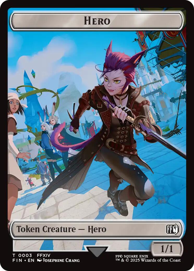 Hero (0003) // Treasure (0023) Double-Sided Token [FIN - 3 // 23]