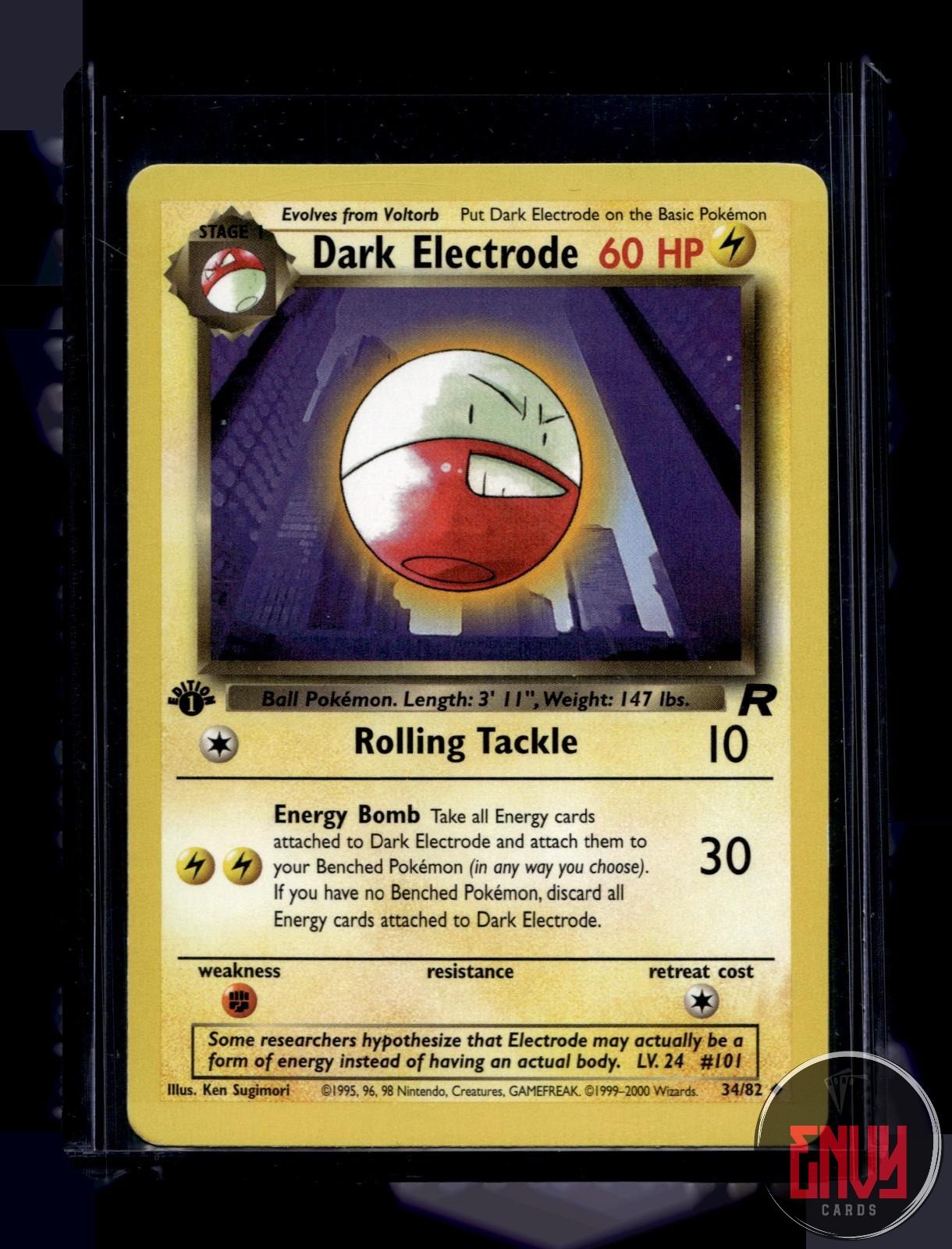 Dark Electrode Moderately Played 34/82 Uncommon Team Rocket Pokemon 1st Edition