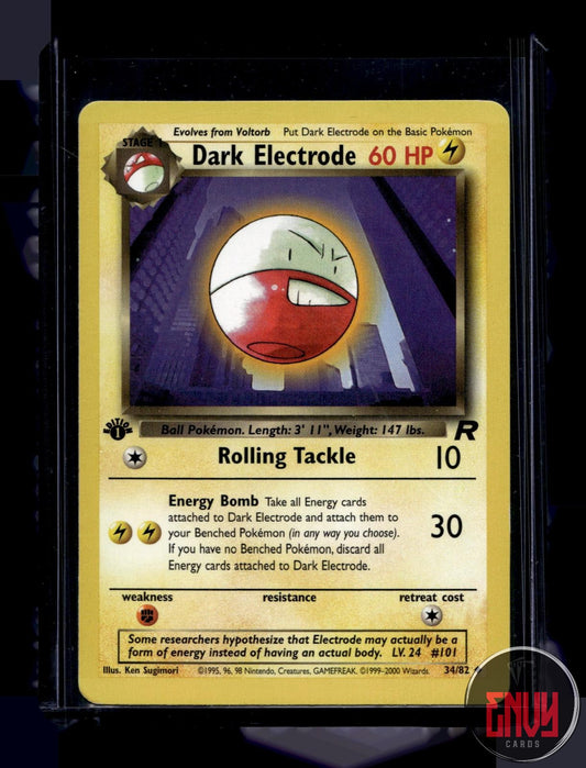 Dark Electrode Moderately Played 34/82 Uncommon Team Rocket Pokemon 1st Edition
