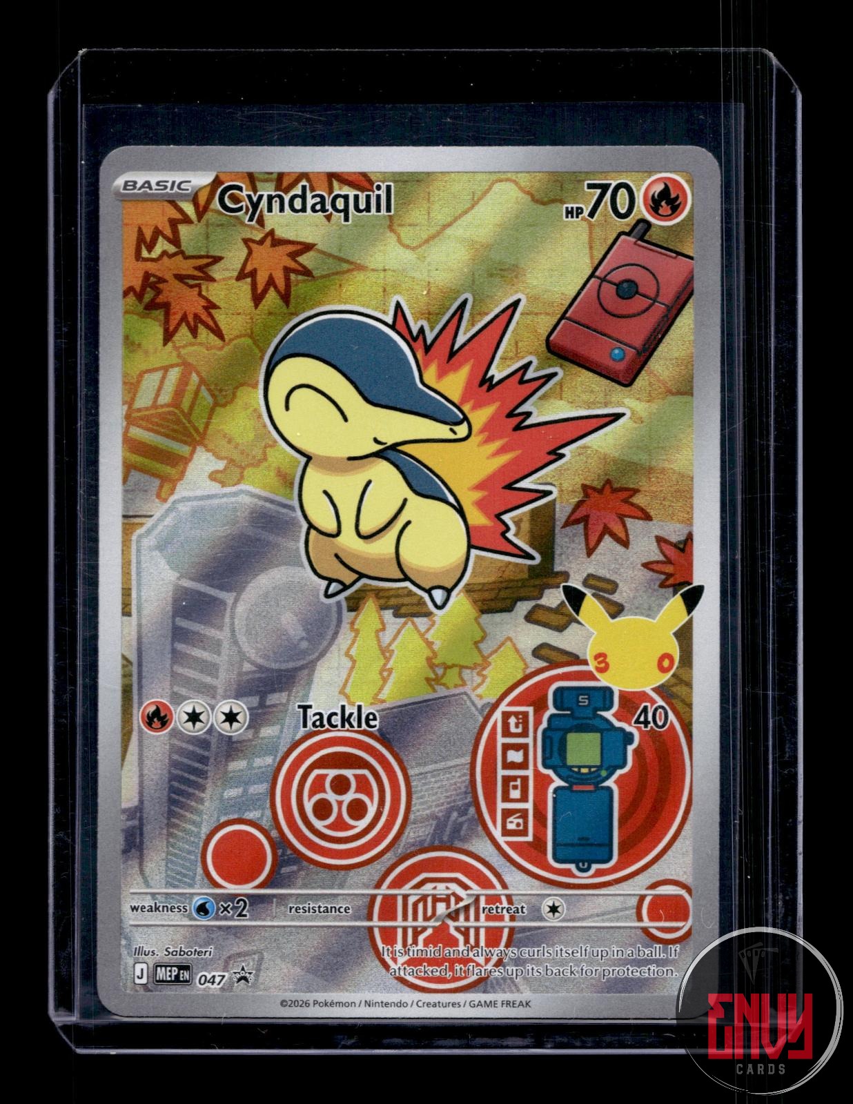 Cyndaquil Near Mint 047 Promo ME: Mega Evolution Promo Pokemon Holo