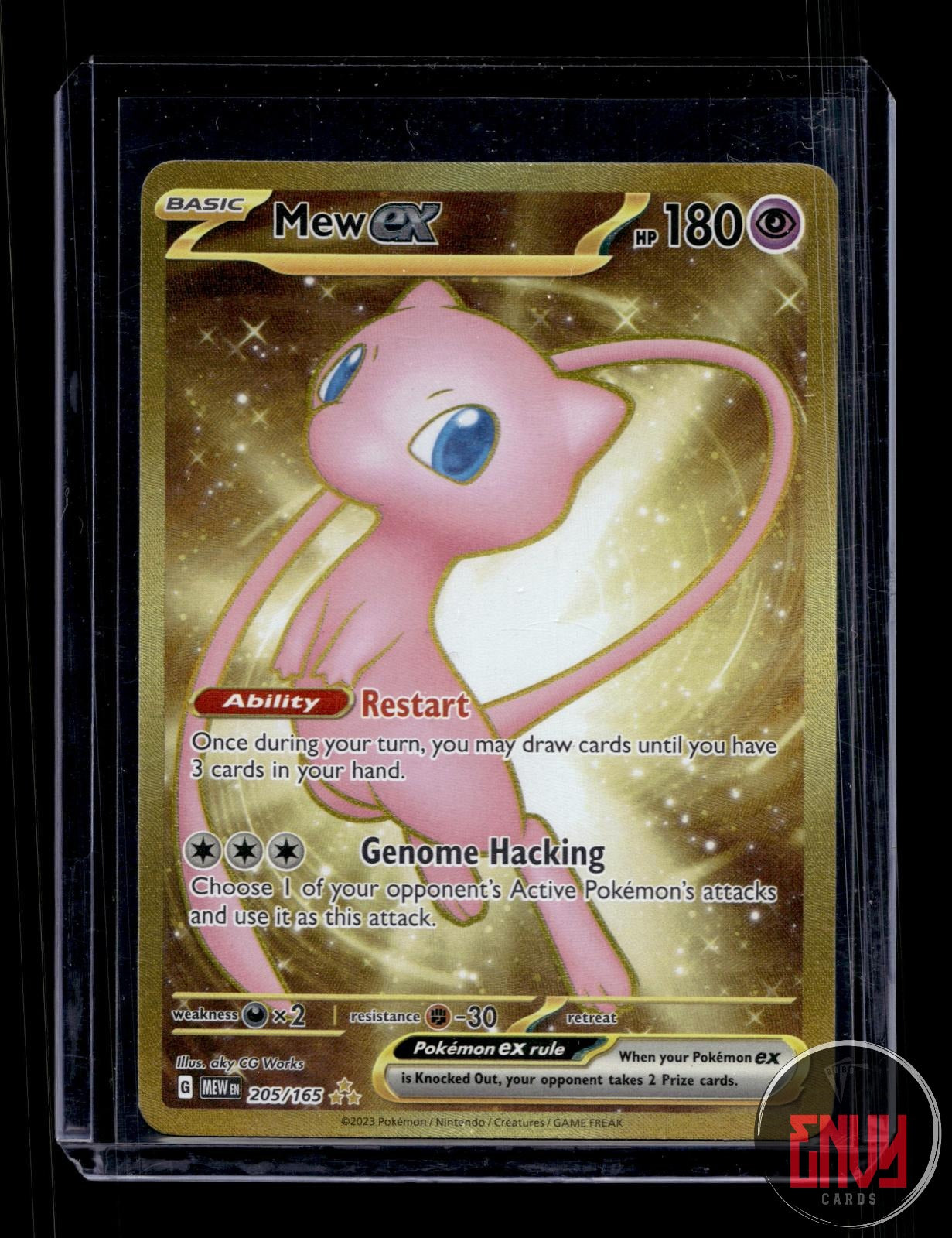 Mew ex Lightly Played 205/165 Hyper Rare 151 Pokemon Holo