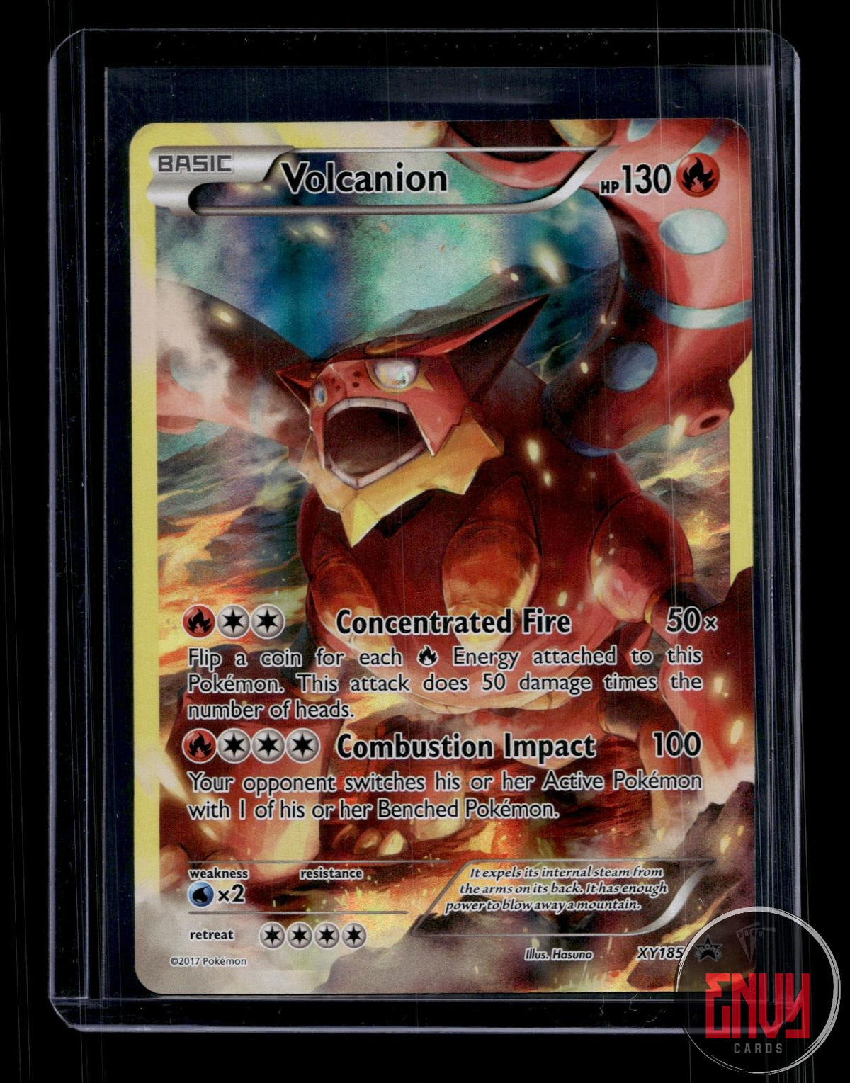 Volcanion Lightly Played XY185 Promo XY Promo Pokemon Holo