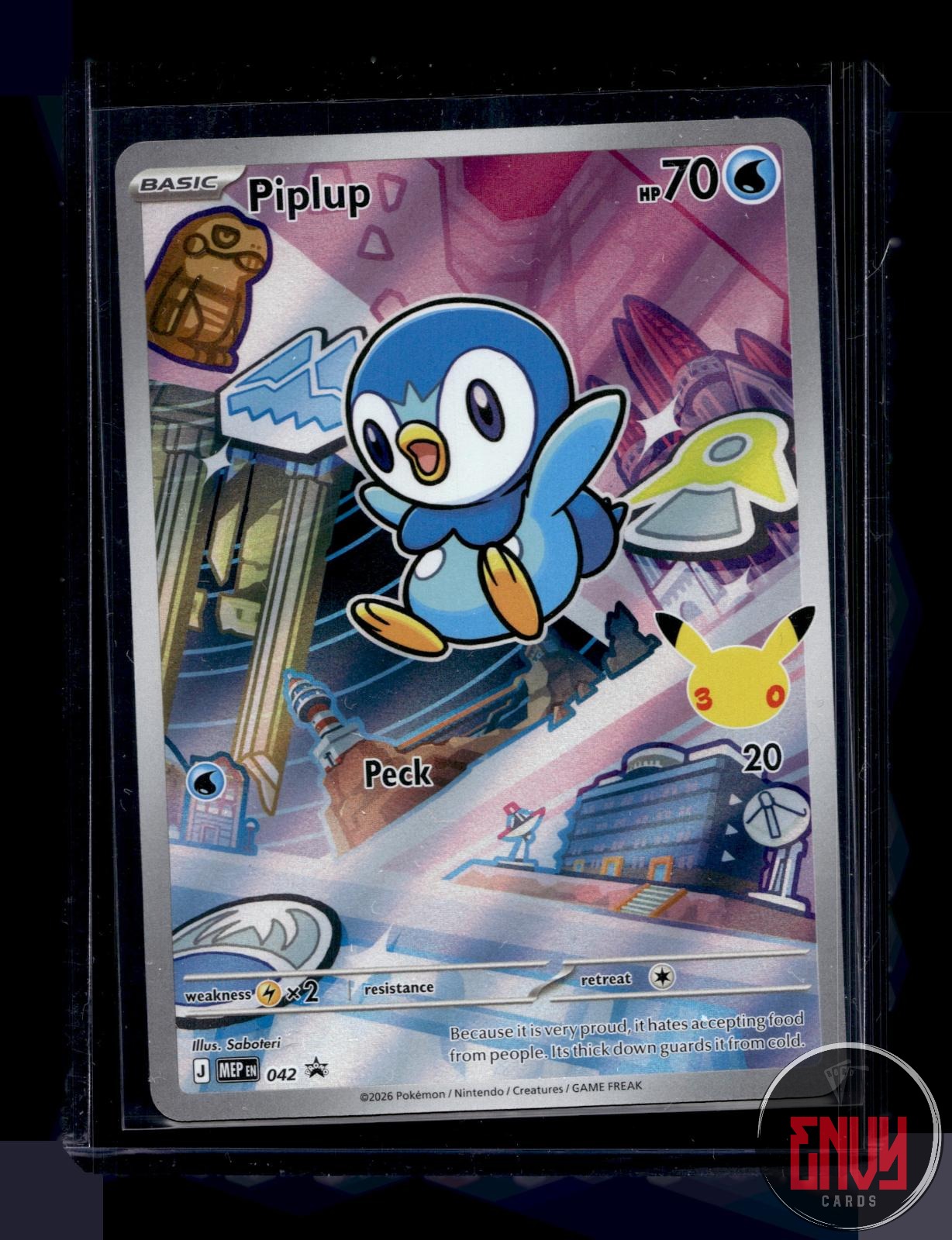 Piplup Near Mint 042 Promo ME: Mega Evolution Promo Pokemon Holo