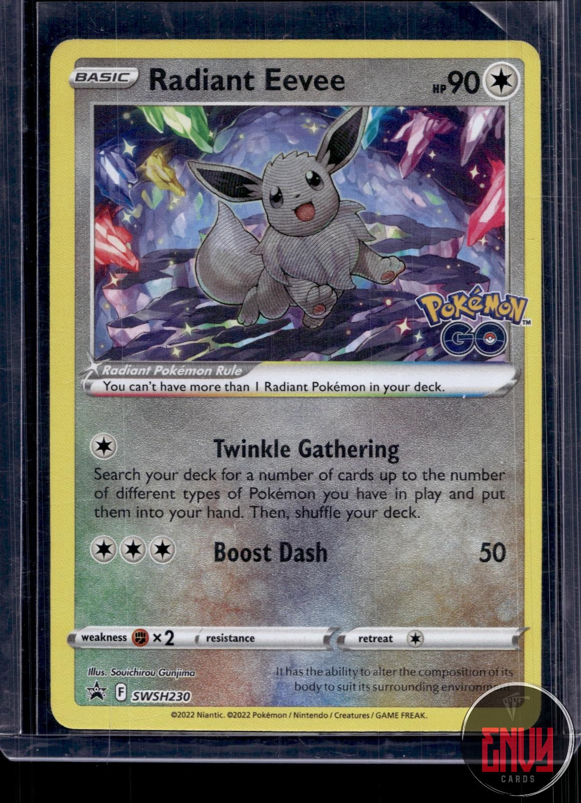 Radiant Eevee NM SWSH230 P Sword & Shield Promo Pokemon Holo