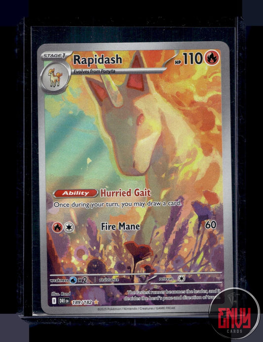 Rapidash Near Mint 189/182 Illustration Rare Destined Rivals Pokemon