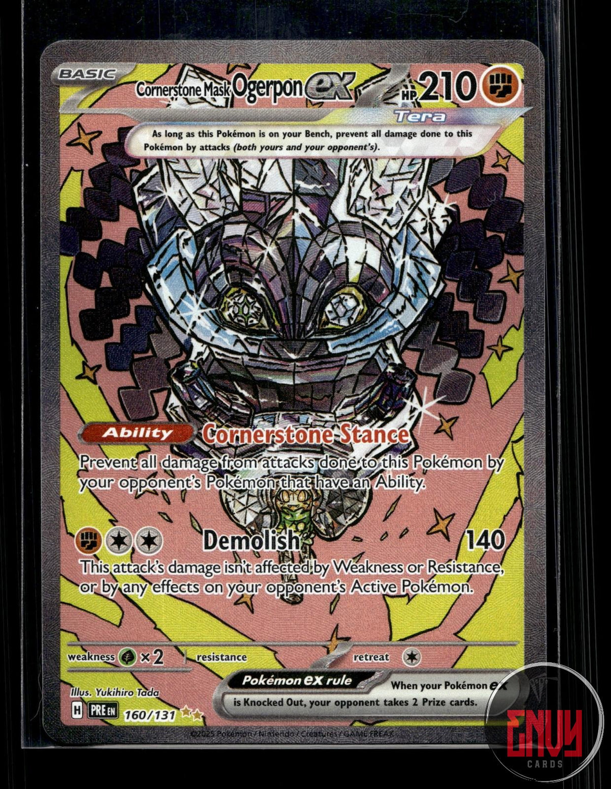 Cornerstone Mask Ogerpon ex NM 160/131 SIR Prismatic Evolutions Pokemon Holo