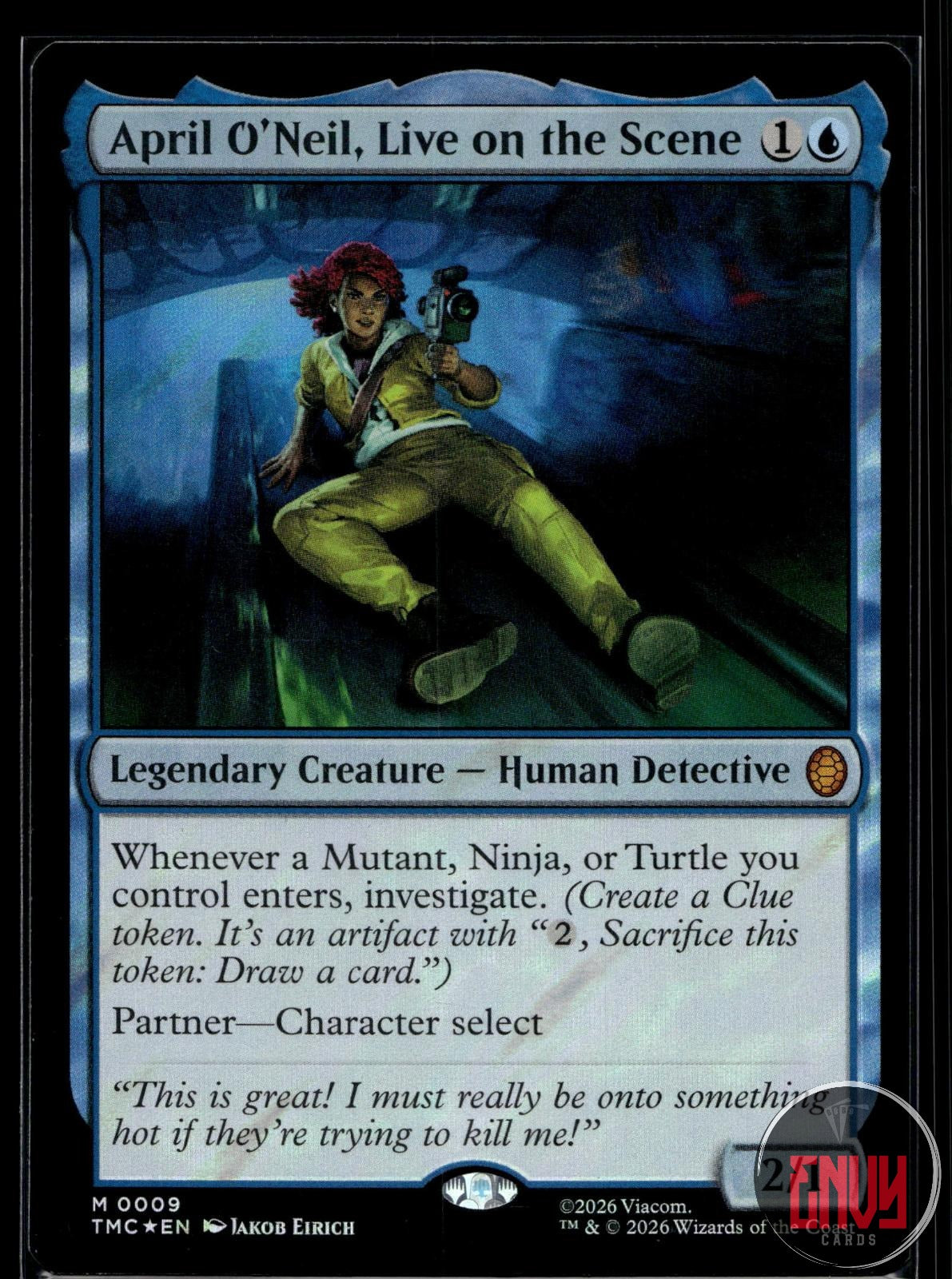 April O'Neil, Live on the Scene (Surge Foil) NM 9 TMC
