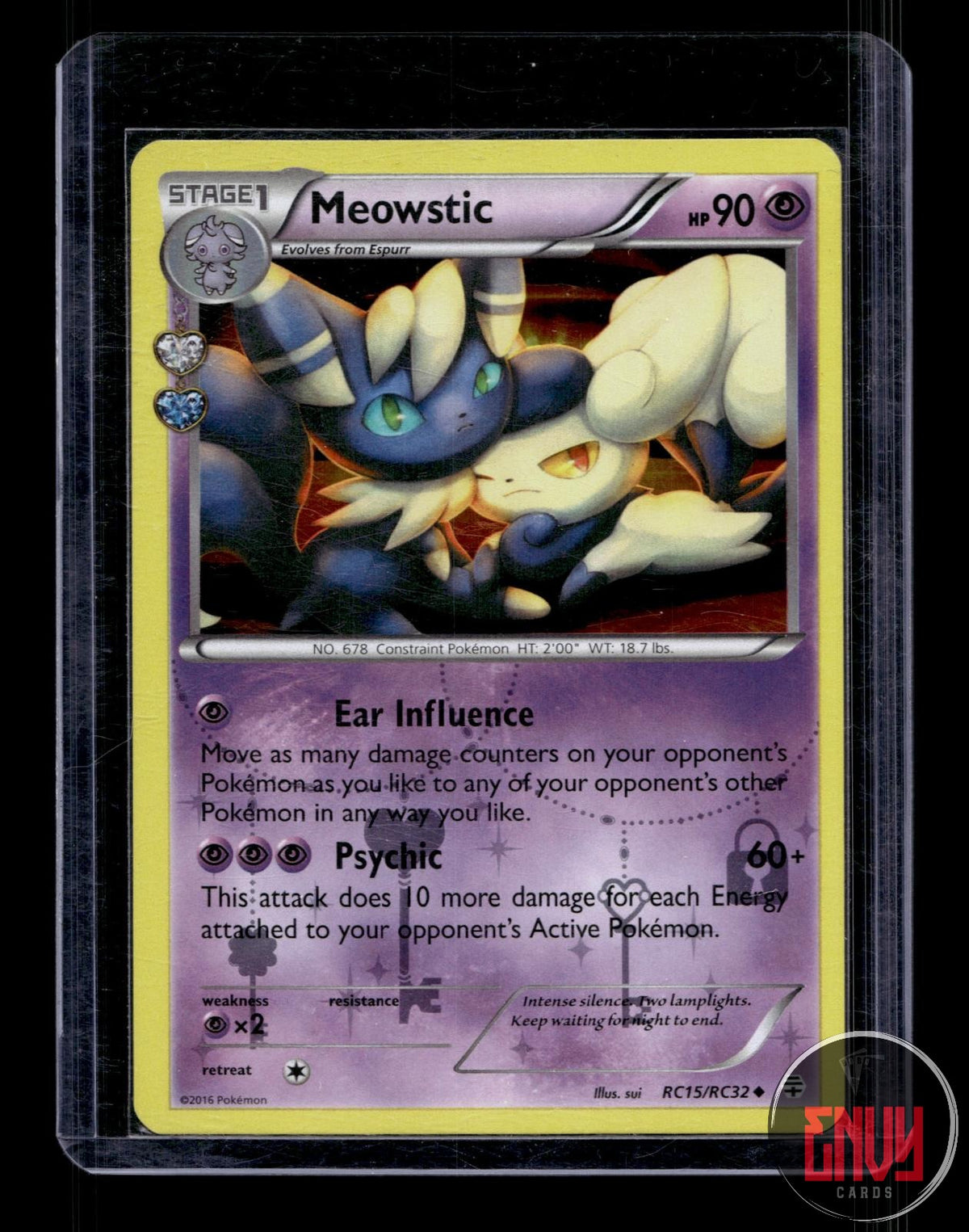 Meowstic LP RC15/RC32 UC Generations Pokemon Holo