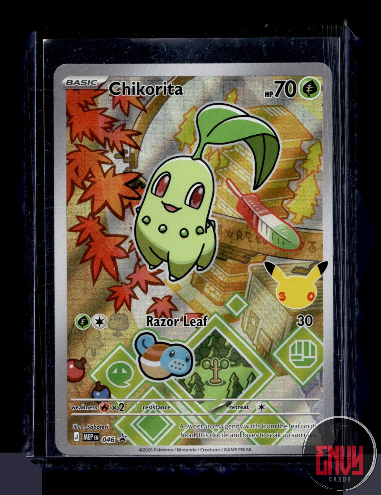 Chikorita Near Mint 046 Promo ME: Mega Evolution Promo Pokemon Holo