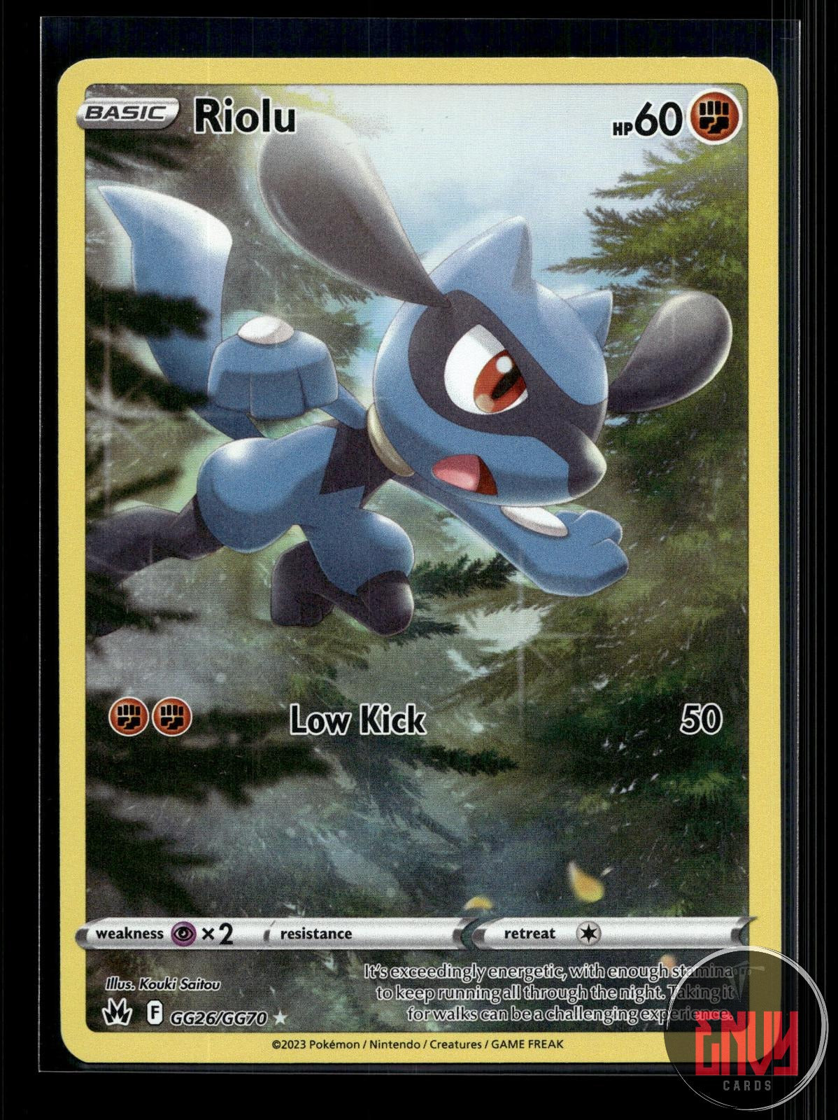Riolu NM GG26/GG70 TG Crown Zenith Galarian Gallery Pokemon Holo