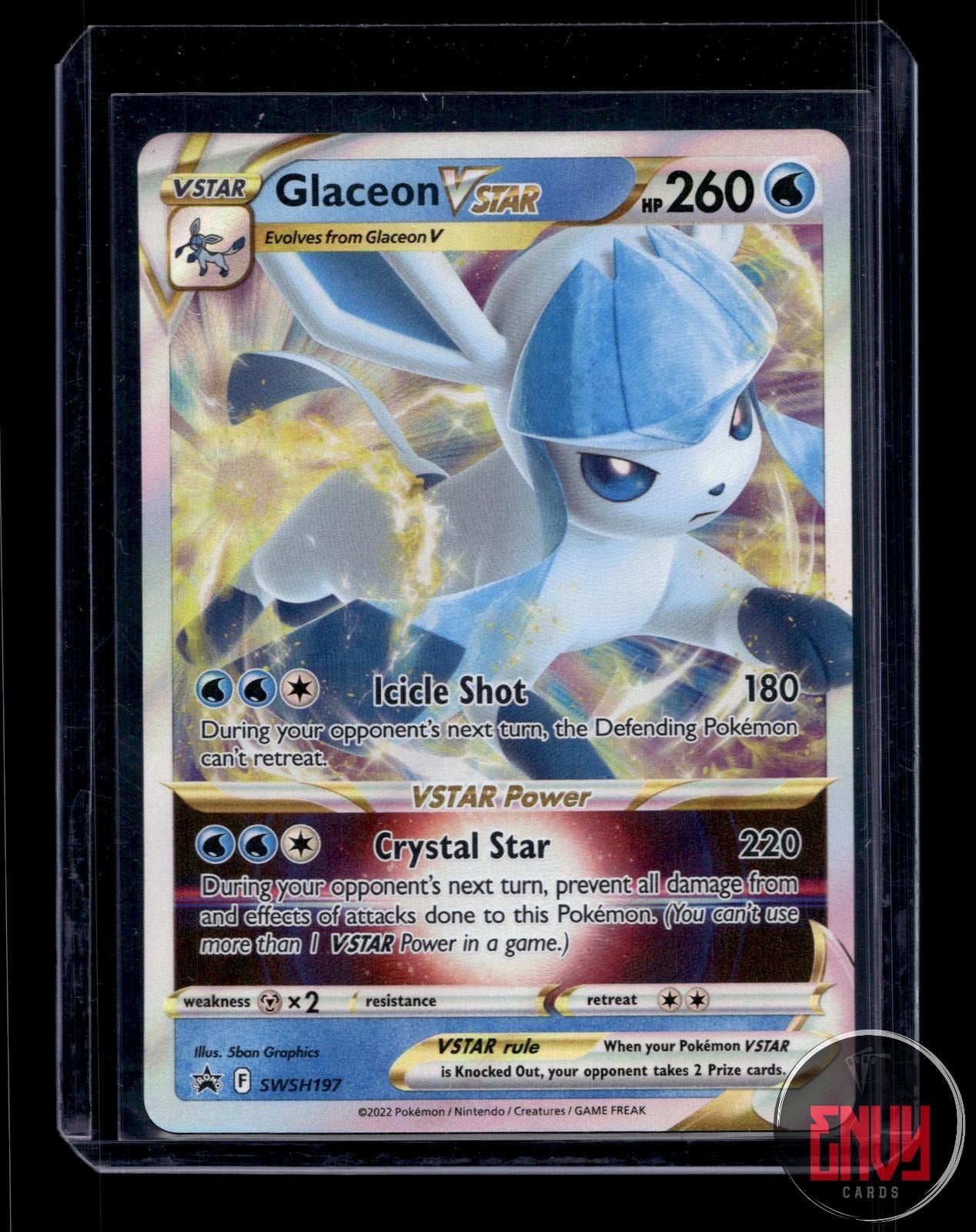 Glaceon VSTAR Near Mint SWSH197 Promo Sword & Shield Promo Pokemon