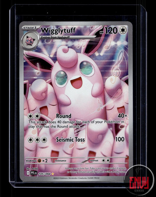 Wigglytuff Near Mint 105/094 Illustration Rare Phantasmal Flames Pokemon Holo