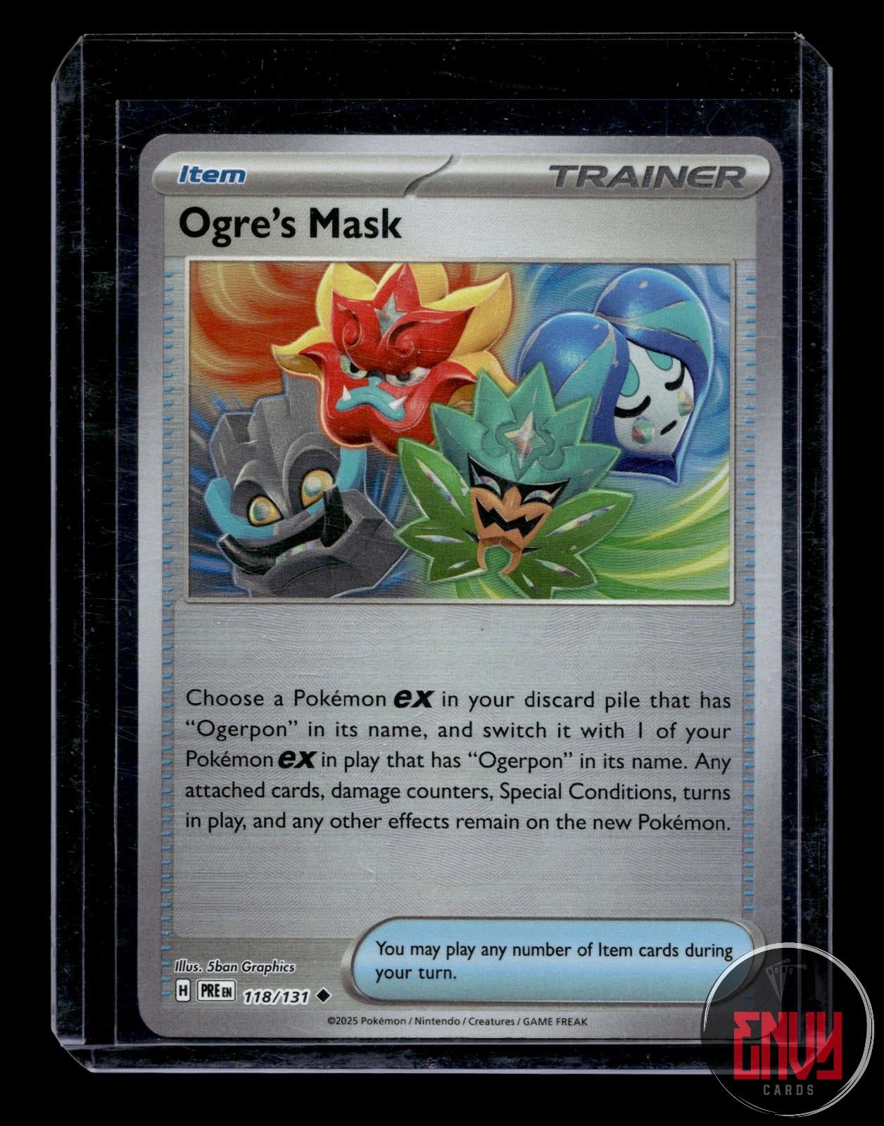 Ogre's Mask Poke Ball NM 118/131 Uncommon SV: Prismatic Evolutions Pokemon NM