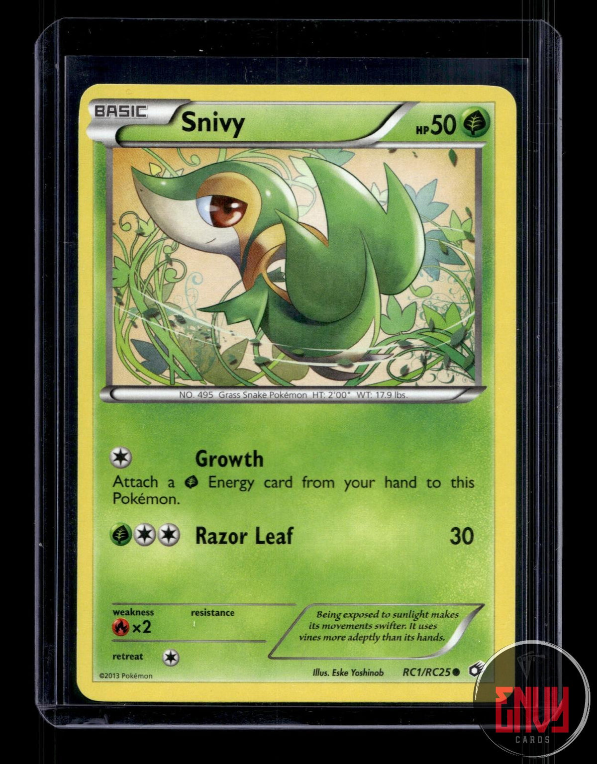 Snivy LP RC1/RC25 C Legendary Treasures: Radiant Collection Pokemon Holo