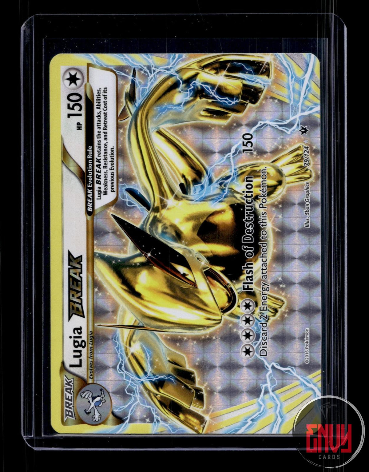 Lugia BREAK Lightly Played 79/124 BREAK Rare Fates Collide Pokemon Holo