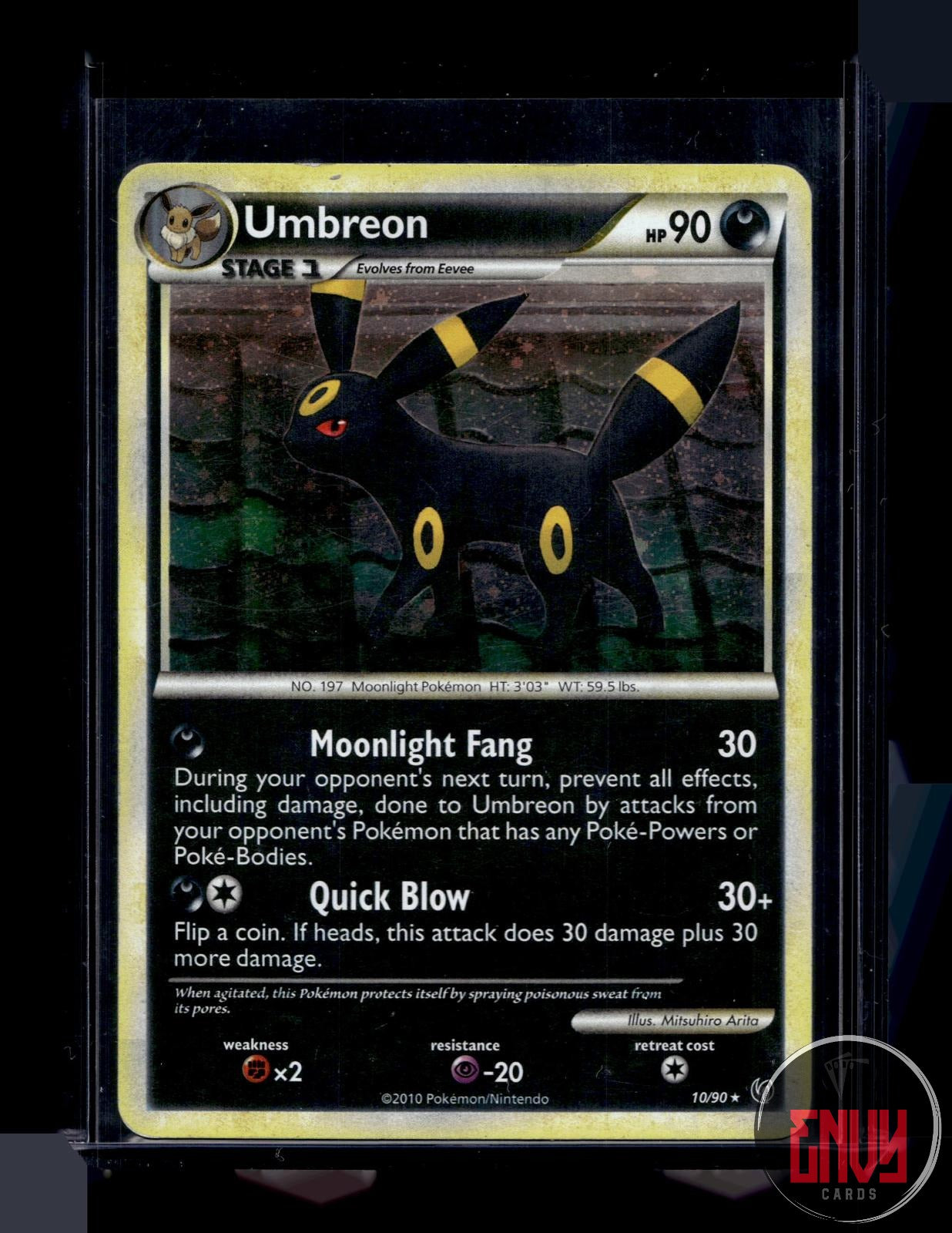 Umbreon (Cracked Ice Holo) HP 10/090 Holo Rare Deck Exclusives Pokemon